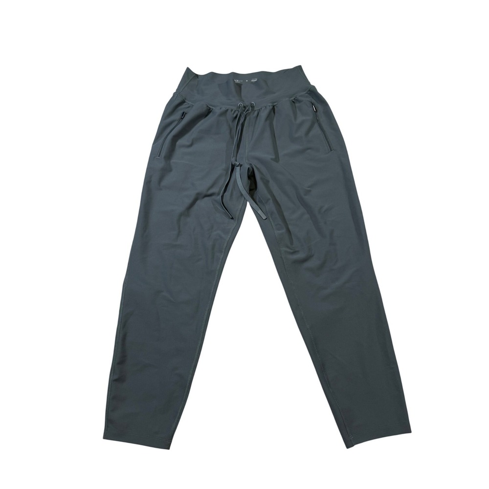 Old Navy Powersoft Jogger M Gray Green High Rise Activewear Pants Athleisure
